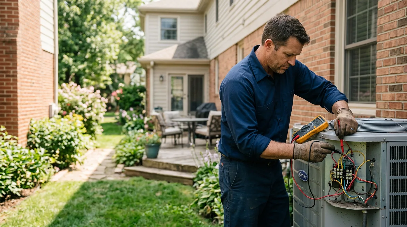 HVAC technician working near Mchenry, KY